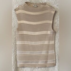 90’s Nicola Golden Beige Silky Smooth Lightweight Sleeveless Top